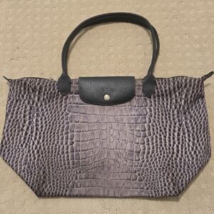 LongChamp Croc-Embossed Modele Depose Women's Tote